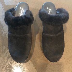 Free People Wood Clogs